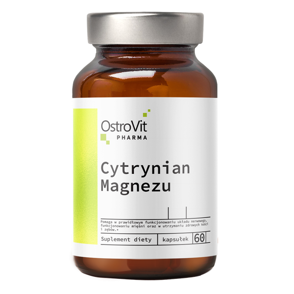 Magnezijev - Magnezij Citrat (Magnesum Citrate) Kapsule OstroVit Pharma - 60 Kapsula