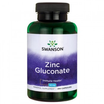 CINK GLUKONAT ( Zinc Gluconate ) Kapsule 50 mg Swanson - 250 Kapsula