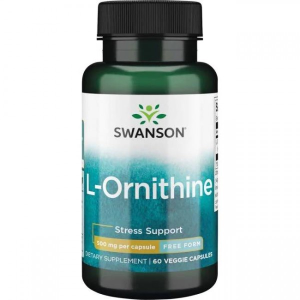 L Ornitin -  L Ornithine Swanson Kapsule 500 mg - 60 Kapsula
