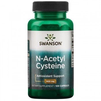 NAC - N Acetil Cistein ( N-Acetyl Cysteine ) 600 mg Swanson - 100 Kapsula