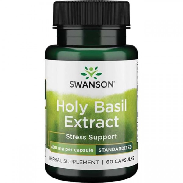 TULSI - Sveti Bosiljak Ekstrakt ( Holy Basil Extract ) Swanson 400 mg Kapsule - 60 Kapsula