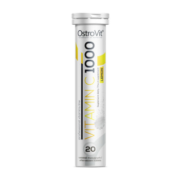 Vitamin C 1000 mg Šumeće Tablete (Effervescent Tablets) Ostrovit - 20 Tableta Okus: Limun