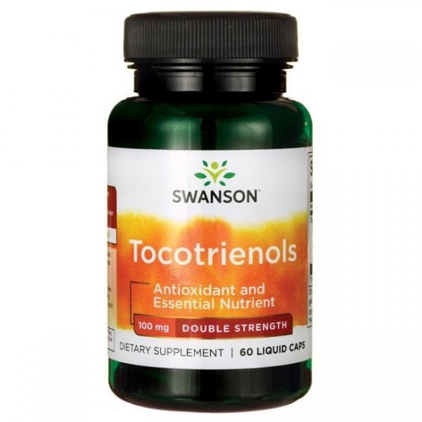 Vitamin E - Tokotrienoli Kapsule Swanson - Dvostruka Snaga (Tocotrienols Forte - Double Strength) 100 mg 60 Tekućih Kapsula