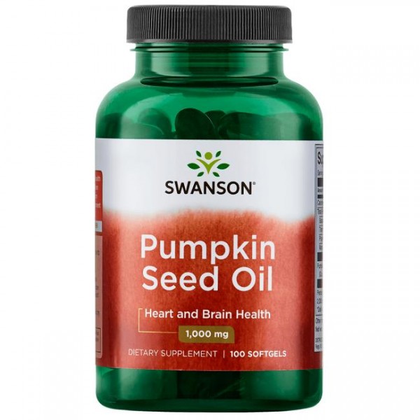 Pumpkin Seed Oil ( Bučino Ulje, Ulje Od Bučinih Sjemenki, Ulje Sjemenki Bundeve ) 1000 mg Swanson Softgel Kapsule - 100 Kapsula