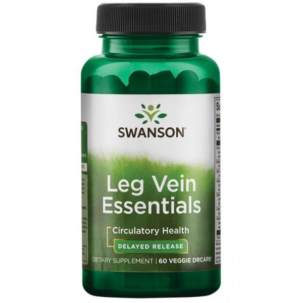 LEG VEIN Essentials Swanson (Delayed Release) - Kapsule Za Vene Na Nogama S Odgođenim Otpuštanjem - 60 Kapsula