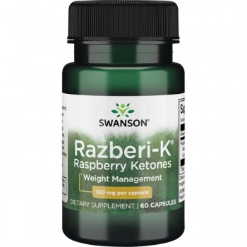 Razberi-K® Ketoni Maline ( Raspberry Ketones ) Swanson Kapsule 100 mg  - 60 Kapsula