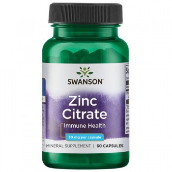 CINK Citrat ( Zinc Citrate, Cinkov Citrat ) Kapsule 30 mg Swanson - 60 Kapsula