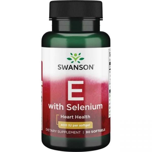 Vitamin E 400IU + Selen Kapsule Swanson - 90 Softgel Kapsula