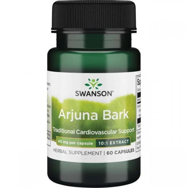 Swanson Arjuna Bark 10:1 Ekstrakt Kore Arjune 40mg 60 Kapsula