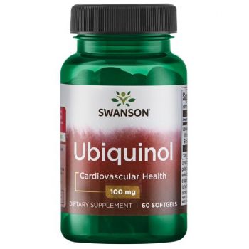 Kaneka Ubiquinol ( Ubikinol ) - Koenzim ( Coenzyme ) Q10 100 mg Swanson Kapsule - 60 Softgel Kapsula