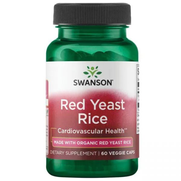 Fermentirana Crvena Riža Swanson - Red Yeast Rice 600 mg Kapsule - 60 Kapsula