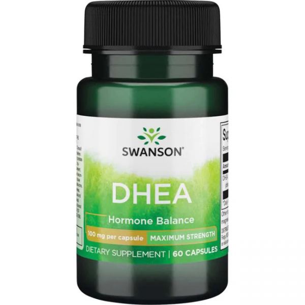 Ultra DHEA (dehidroepiandrosteron) 100 mg Maksimalna Snaga - Swanson Kapsule - 60 Kapsula