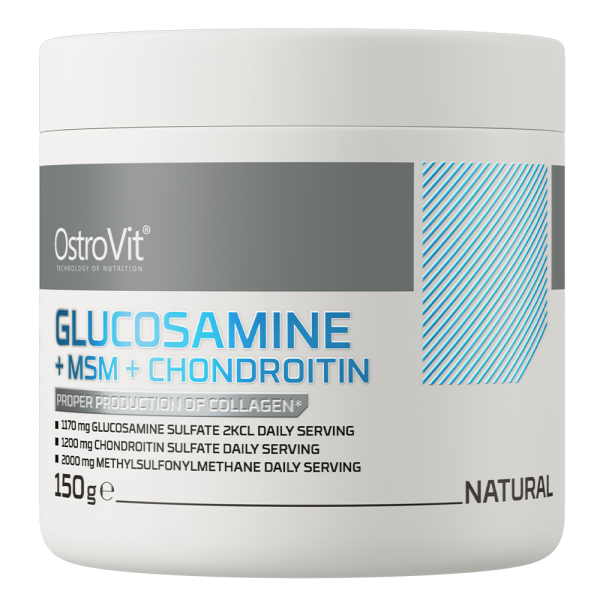 GLUKOZAMIN (Glucosamine) + MSM + KONDROITIN (Chondroitin) Prah OstroVit - 150 g. u Prahu - Natural