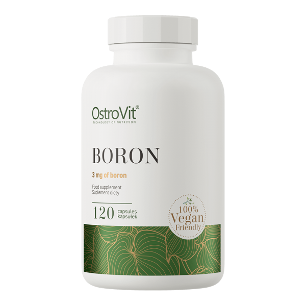 BOR - OstroVit Boron - Borna Kiselina (Boric Acid) 3 mg Vege Kapsule - 120 kapsula