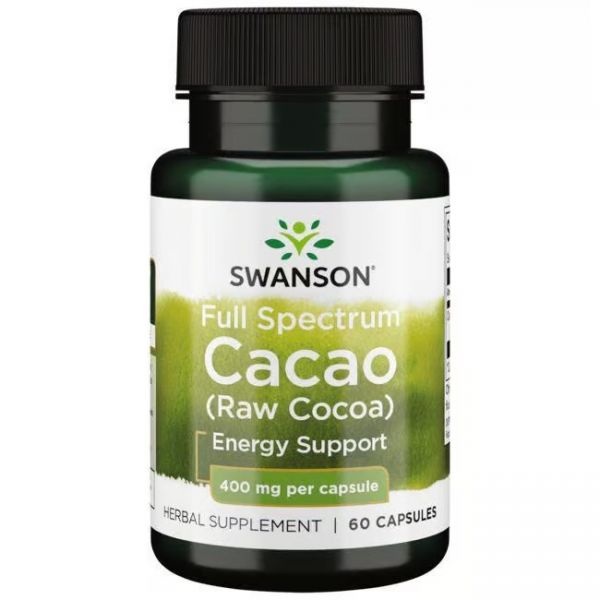 SIROVI KAKAO - Full Spectrum Cacao (Raw Cocoa) Swanson Kapsule 400 mg - 60 Kapsula