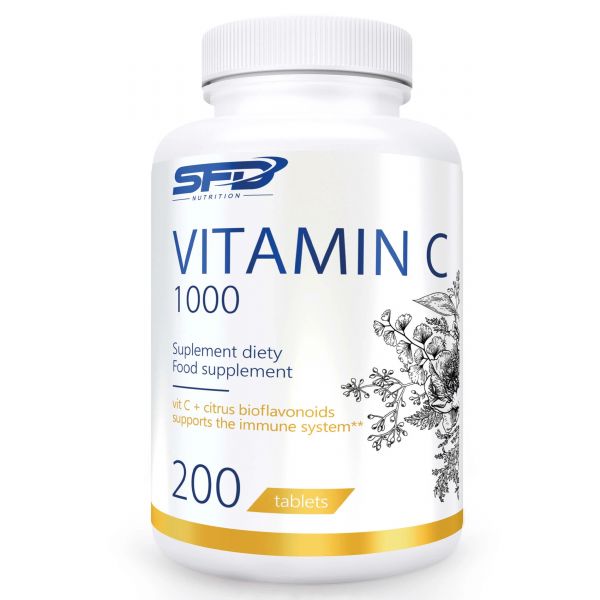 Vitamin C 1000 mg + Citrusni Bioflavonoidi 100 mg - Tablete SFD Nutrition - 200 Tableta Vitamin C 1000 mg + Citrusni Bioflavonoidi 100 mg - Tablete SFD Nutrition - 200 Tableta
