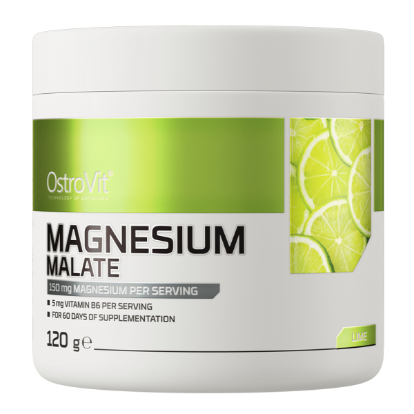 AKCIJA! MAGNEZIJ MALAT - Magnesium Malate Prah 150 mg + B6 OstroVit - 120 g. u Prahu NAJBOLJE UPOTRIJEBITI DO 11.10.2026.