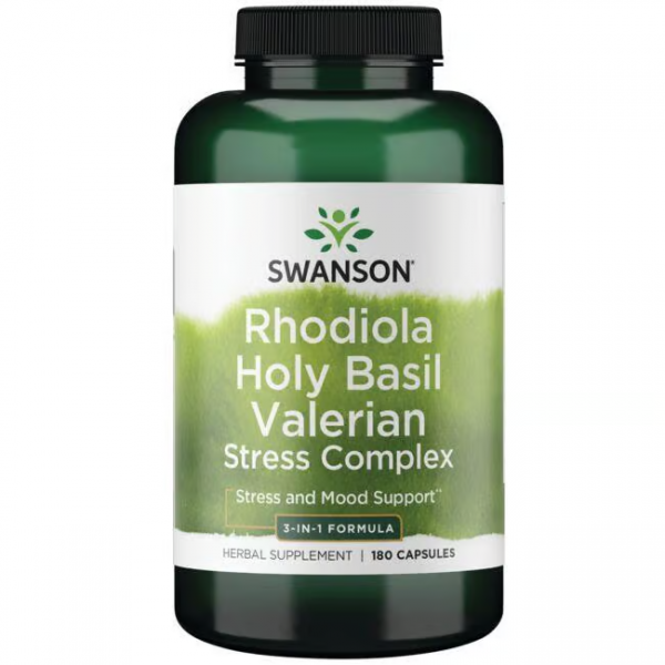 Rodiola ( Rhodiola Rosea ) + Sveti Bosiljak ( Tulsi, Holy Basil ) + Valerijana ( Valerian ) Stress Complex - 180 Kapsula