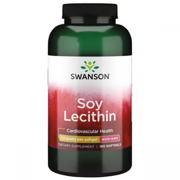 SOJIN LECITIN Soja ( Lecithin ) 1200 mg Kapsule Swanson - 180 Softgel Kapsula