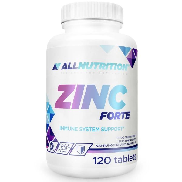 Zinc FORTE Cink 60 mg (Zinc 60.000) Laktat Tablete ALLNUTRITION - 120 Tableta