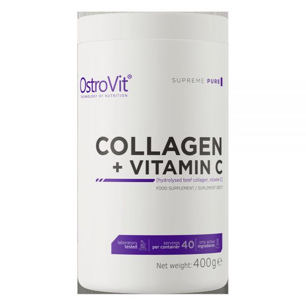 Hidrolizirani Goveđi Kolagen (Hydrolyzed Beef collagen) + Vitamin C OstroVit 400g Natural