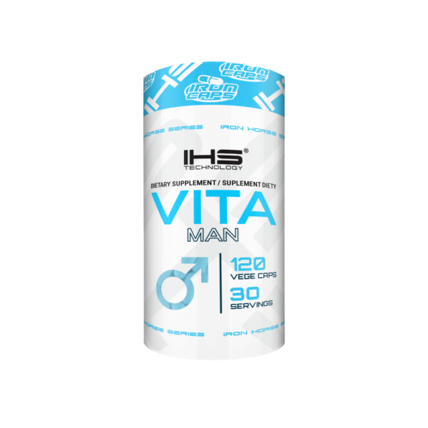 VITA MAN IHS Kompleks za Muškarce - Vitamini + Minerali + Biljni Ekstrakti ( sadrži i Tongkat Ali ) Kapsule - 120 Kapsula
