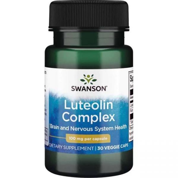 AKCIJA! LUTEOLIN Kompleks ( Complex ) Swanson Vege Kapsule 100 mg - 30 Kapsula NAJBOLJE UPOTRIJEBITI DO 31.05.2026.