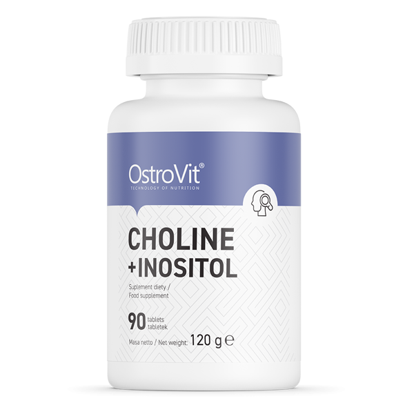 KOLIN (Choline) INOZITOL (Inositol) Tablete OstroVit - 90 Tableta