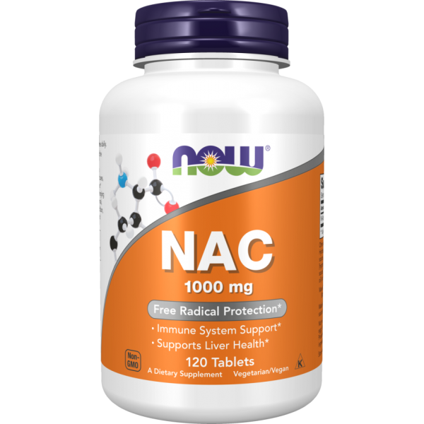 NAC - N Acetil Cistein ( N-Acetyl Cysteine ) 1000 mg Tablete NOW Foods - 120 Tableta