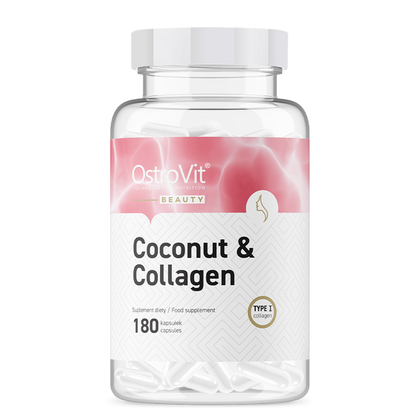 AKCIJA! Coconut & Collagen - Kokosovo MCT Ulje i Riblji Kolagen + Vitamin C - 90 Kapsula NAJBOLJE UPOTRIJEBITI DO: 18.03.2026.