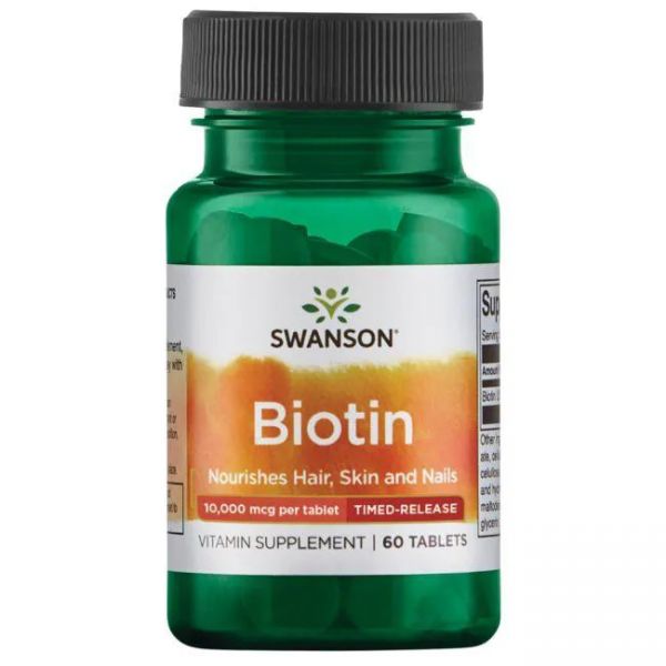 AKCIJA! BIOTIN ( vitamin B7 ) 10000 mcg Tablete S Vremenskim Otpuštanjem - 60 Tableta NAJBOLJE UPOTRIJEBITI DO: 31.05.2026.