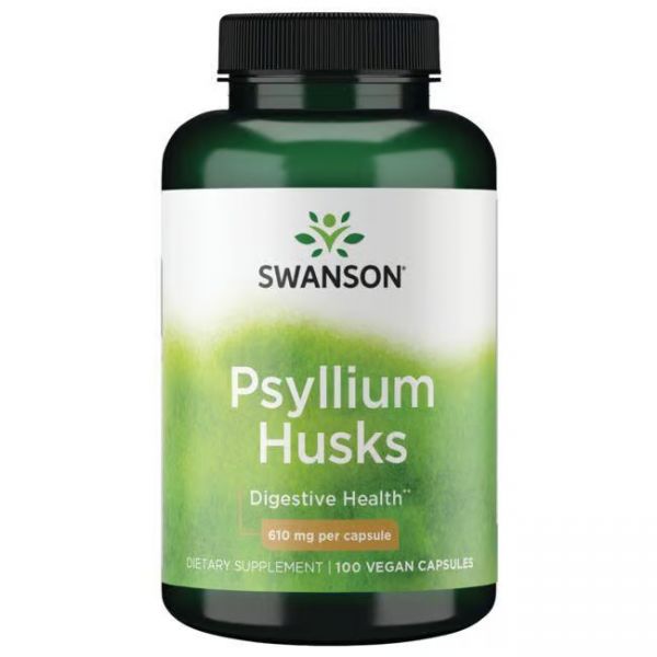 AKCIJA! PSILIJUM Ljuskice - Psyllium Husks Kapsule 610 mg Swanson - 100 Kapsula NAJBOLJE UPOTRIJEBITI DO: 31.03.2026.