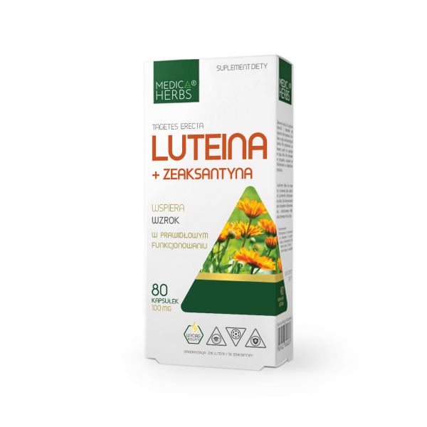 Prirodni LUTEIN + ZEAKSANTIN ( Zeaxanthin ) Kapsule Medica Herbs - 80 Kapsula