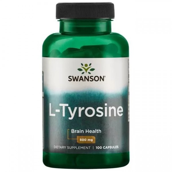 AKCIJA! L Tirozin - Tyrosine Kapsule Swanson 500 mg - 100 Kapsula NAJBOLJE UPOTRIJEBITI DO 31.05.2026.