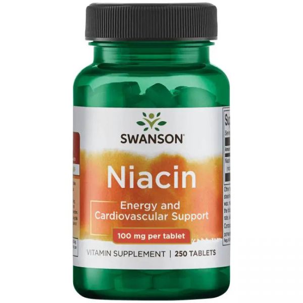 NIACIN Vitamin B3 100 mg Swanson Tablete - 250 Tableta
