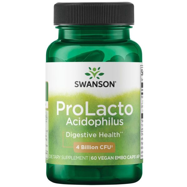 AKCIJA! PROBIOTIK ProLacto Acidophilus Probiotic Swanson EMBO kapsule® - 60 VEGE kapsula NAJBOLJE UPOTRIJEBITI DO 30.06.2026.