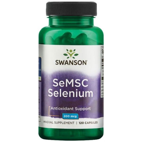 AKCIJA! SeMSC SELEN Kapsule 200 mcg - Selenium Swanson - 120 Kapsula NAJBOLJE UPOTRIJEBITI DO 30.06.2026.