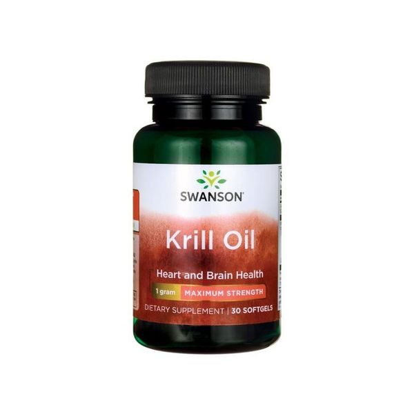 Krill Oil Swanson - Čisto KRILL ULJE - Krilovo ulje 1000 mg Račića Krila - 30 Softgel Kapsula