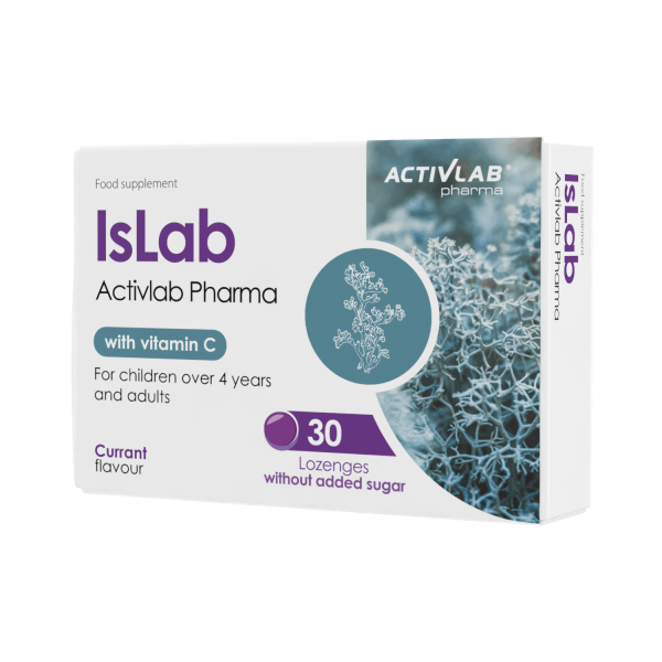 AKCIJA! IsLab Pastile Za Grlo ActivLab - Islandski Lišaj + Vitamin C - 30 Pastila NAJBOLJE UPOTRIJEBITI DO 05.10.2026.