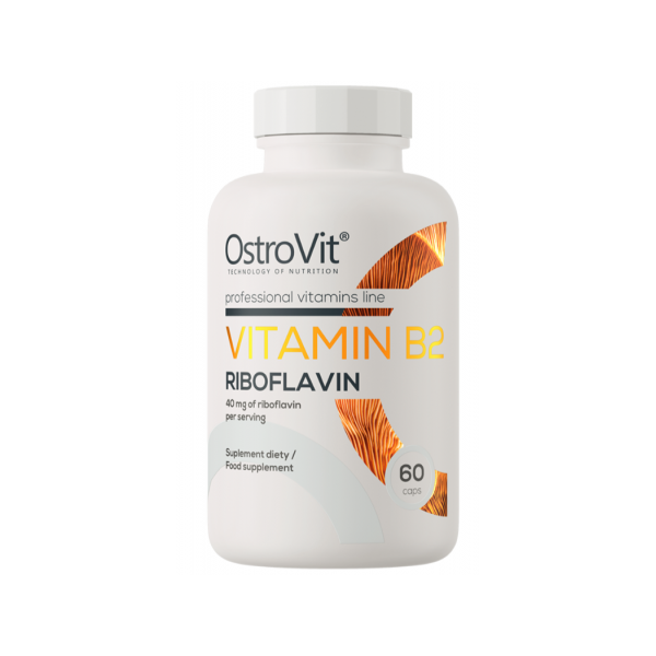 AKCIJA! RIBOFLAVIN - Vitamin B2 Kapsule Ostrovit 40 mg - 60 Kapsula NAJBOLJE UPOTRIJEBITI DO 24.09.2025.