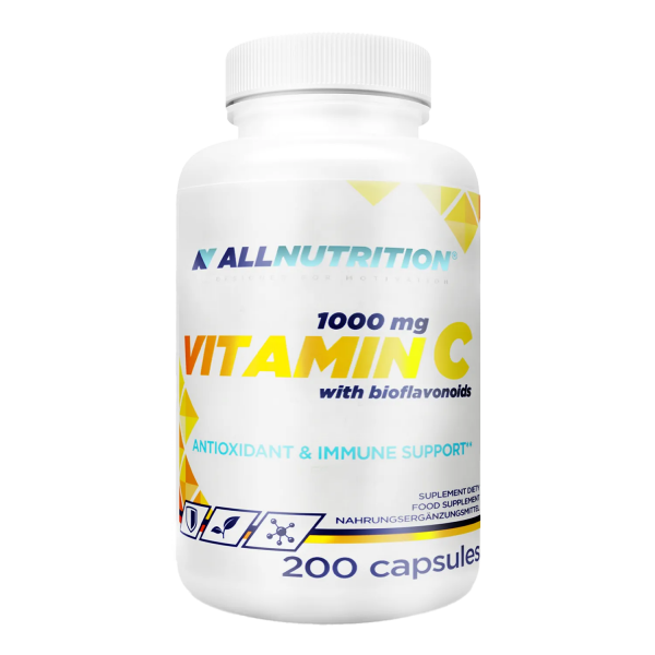 AKCIJA! Vitamin C 1000 mg + Citrusni Bioflavonoidi ALLNUTRITION 100 mg 200 Kapsula NAJBOLJE UPOTRIJEBITI DO 30.09.2026.