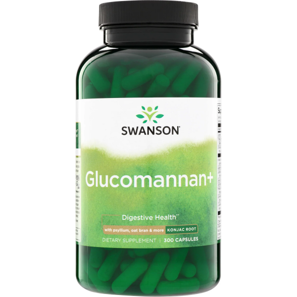 AKCIJA! GLUKOMANAN+ ( Glucomannan Konjac root) Kapsule Swanson - 300 Kapsula NAJBOLJE UPOTRIJEBITI DO 31.10.2026.
