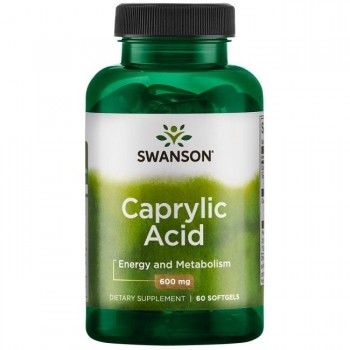 KAPRILNA KISELINA Kapsule ( Caprylic Acid )  600 mg Swanson - 60 Kapsula