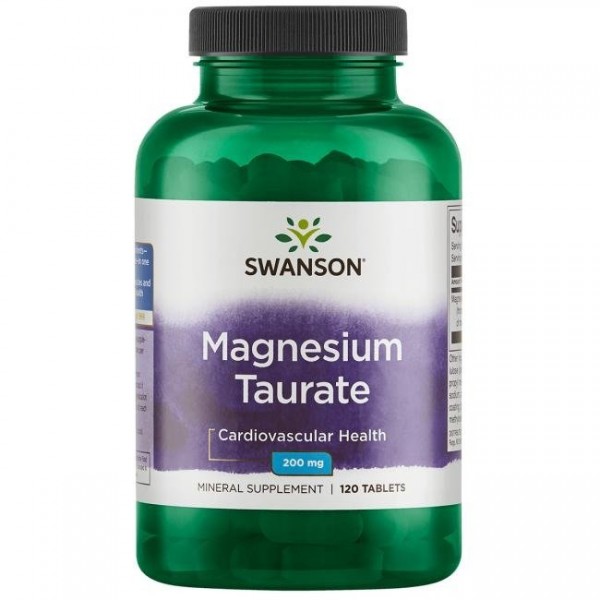 MAGNEZIJ TAURAT - Magnezijev Taurat (Magnesium Taurate) Tablete 100 mg Swanson - 120 Tableta