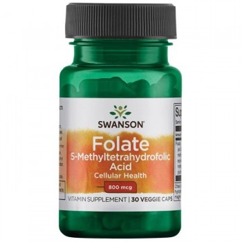 FOLAT ( Folati, Folna kiselina ) Vitamin B9 Swanson Folate 800 mcg Kapsule - 30 Kapsula