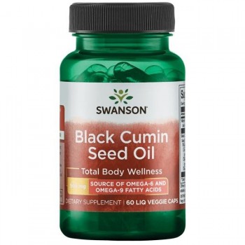ULJE CRNOG KIMA Kapsule ( Crni Kim, Čurekot, Crni Kumin, Black Cumin Seed Oil)  500 mg Swanson - 60 Kapsula
