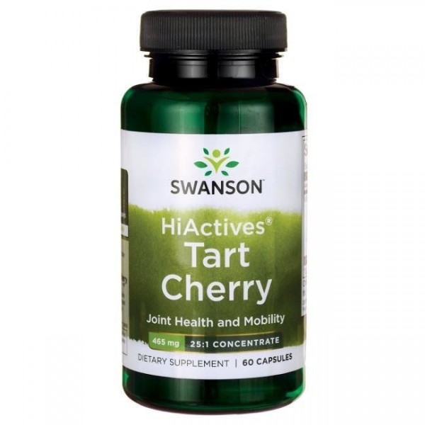 HiActives® Tart Cherry Kapsule Swanson - 25:1 Ekstrakt - 60 Kapsula