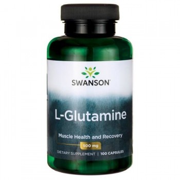 L Glutamin - Glutamine Kapsule Swanson 500 mg - 100 Kapsula