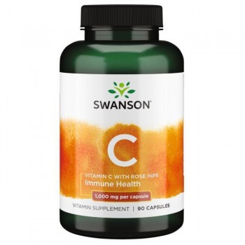 Vitamin C 1000 mg + Ekstrakt Šipka (Rose Hips) Kapsule Swanson - 90 Kapsula