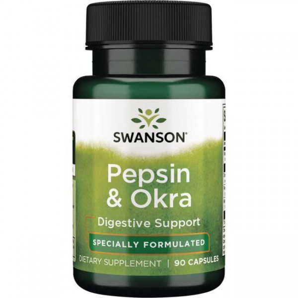 PEPSIN + OKRA (Bamija) Kapsule Swanson - 90 Kapsula